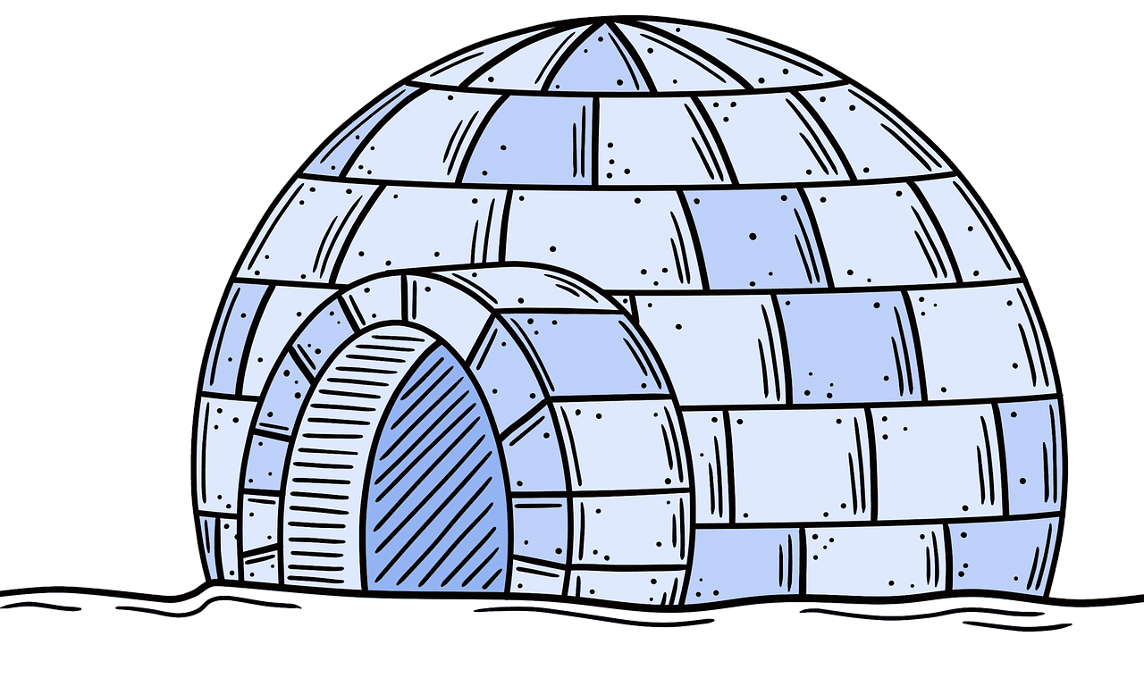Igloo ice cold image clipart