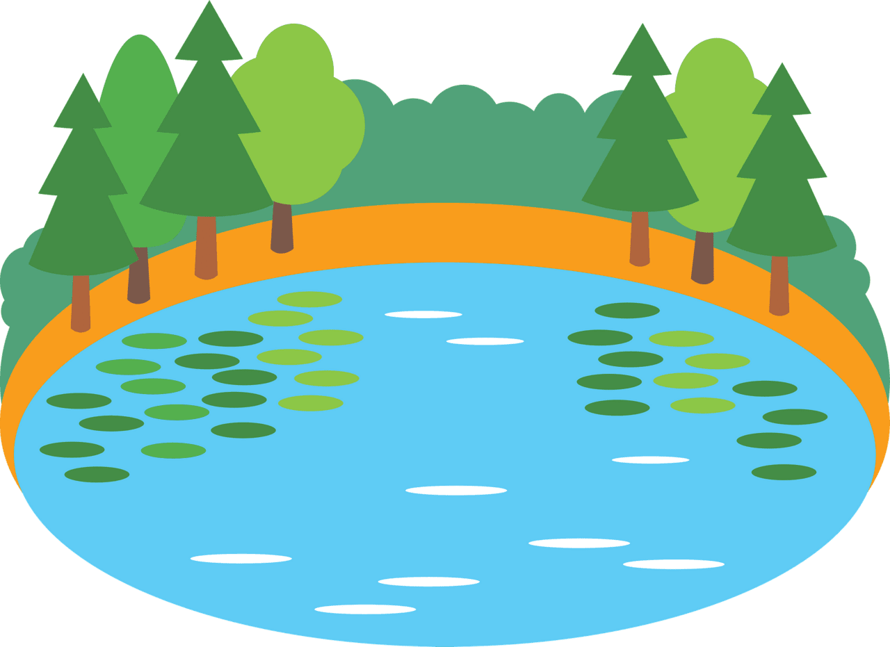 Lake vector clipart images