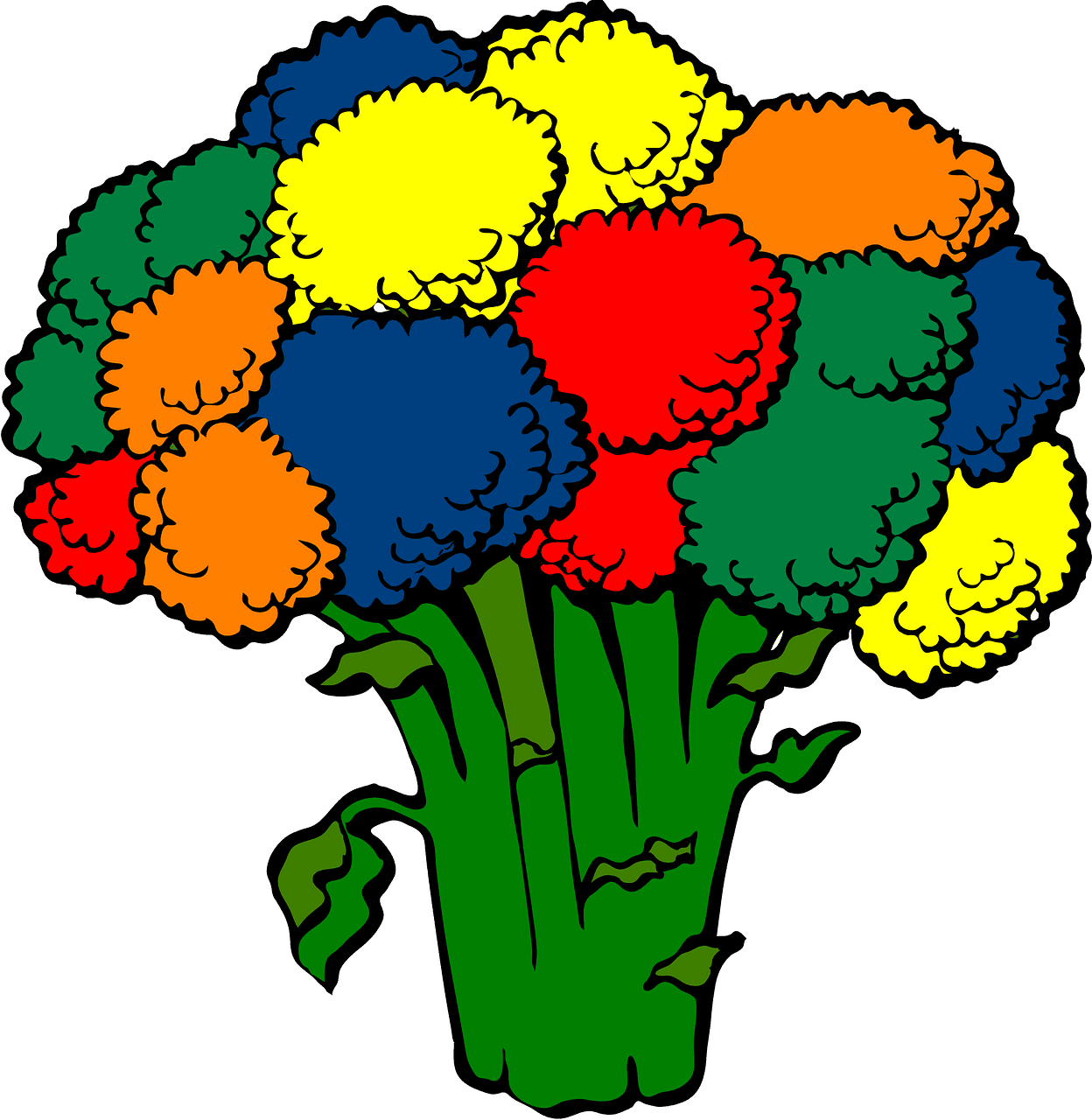 Broccoli vector clipart images 2