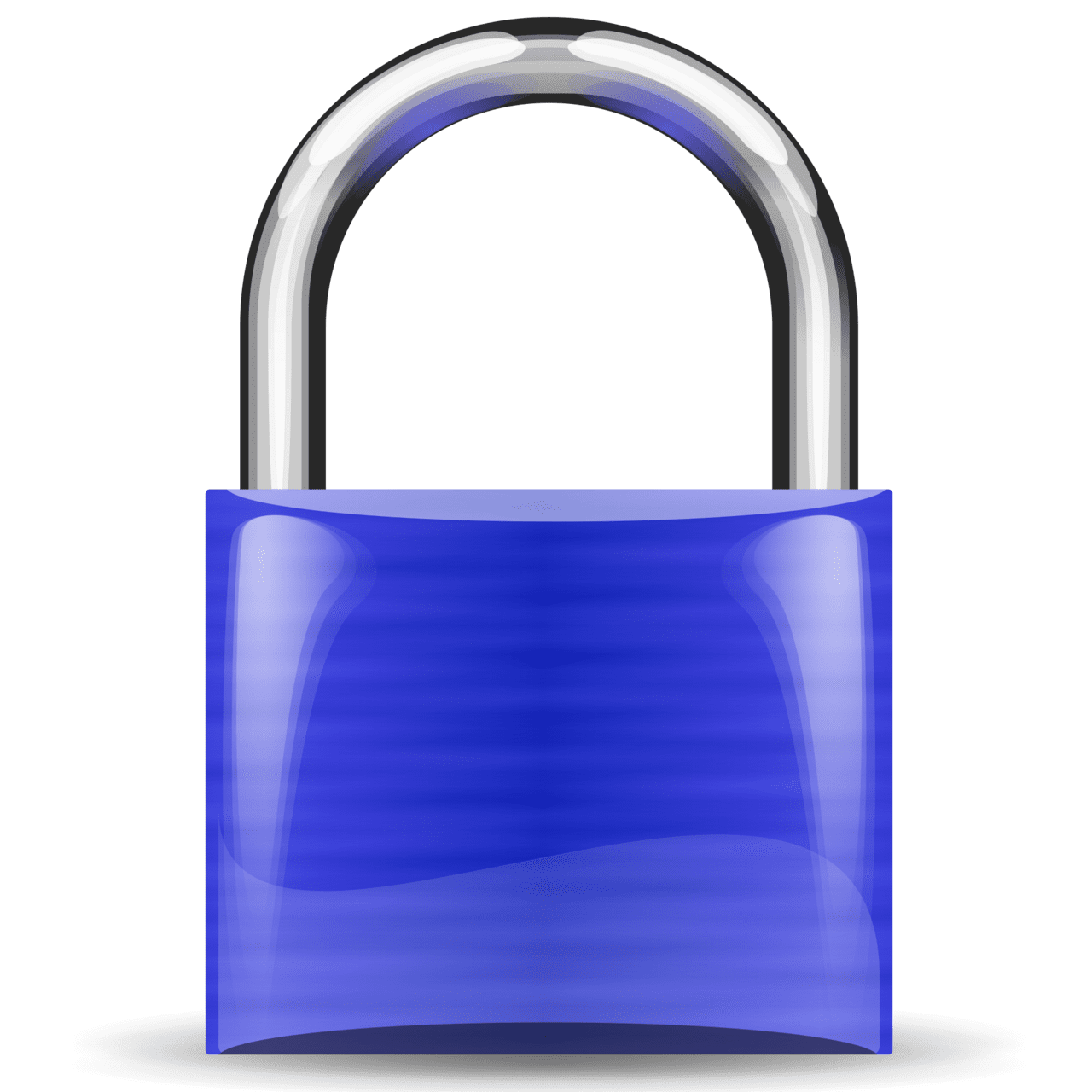 Pad lock blue clipart free