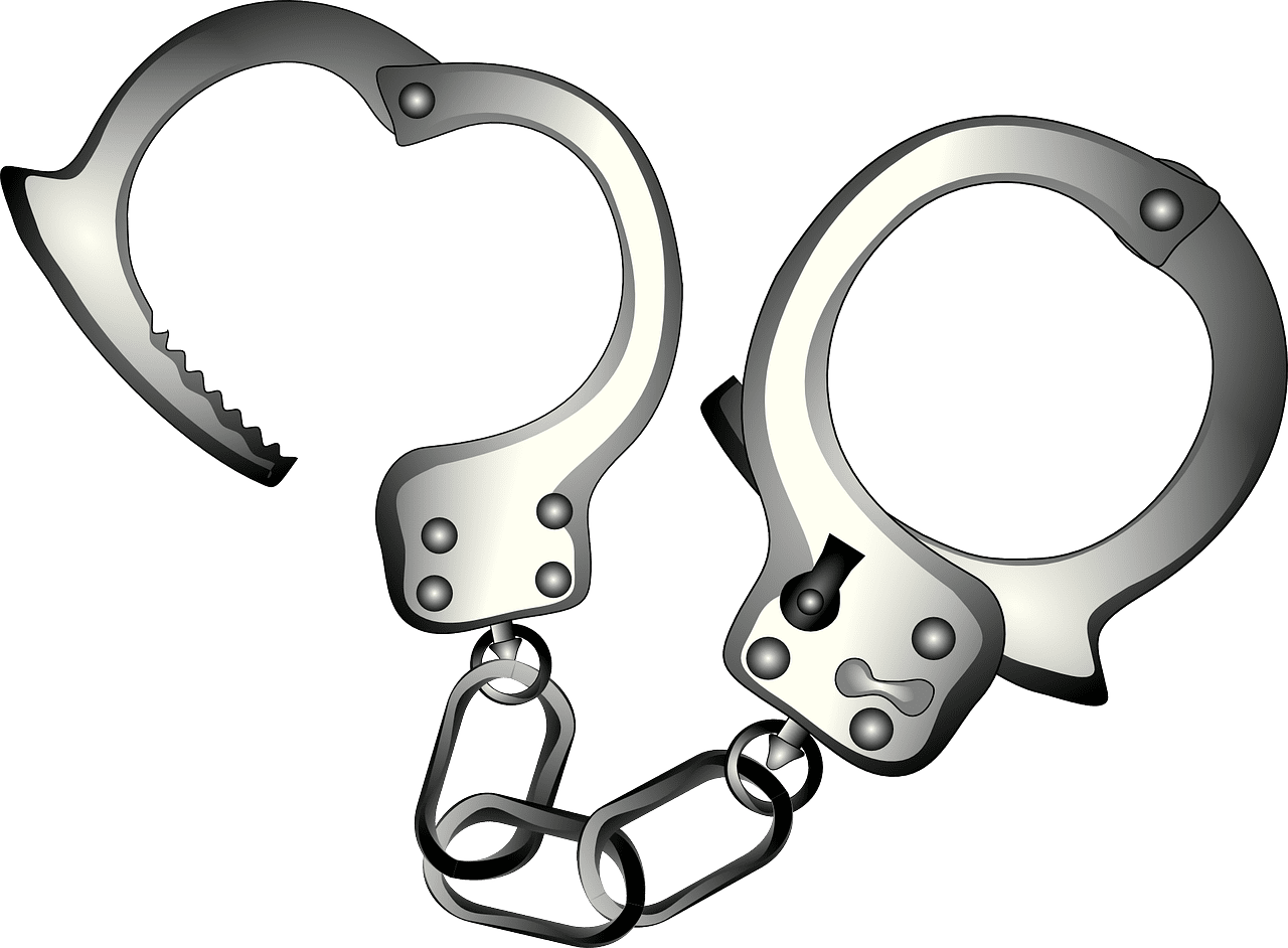 Handcuffs vector art graphics clipart