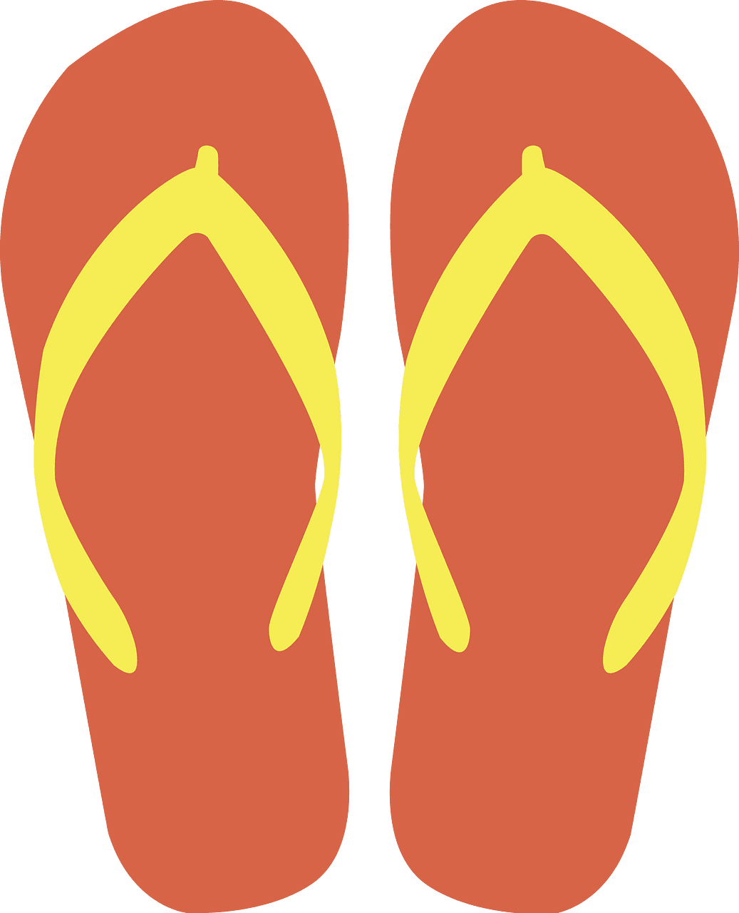Flip flop vector clipart images 4