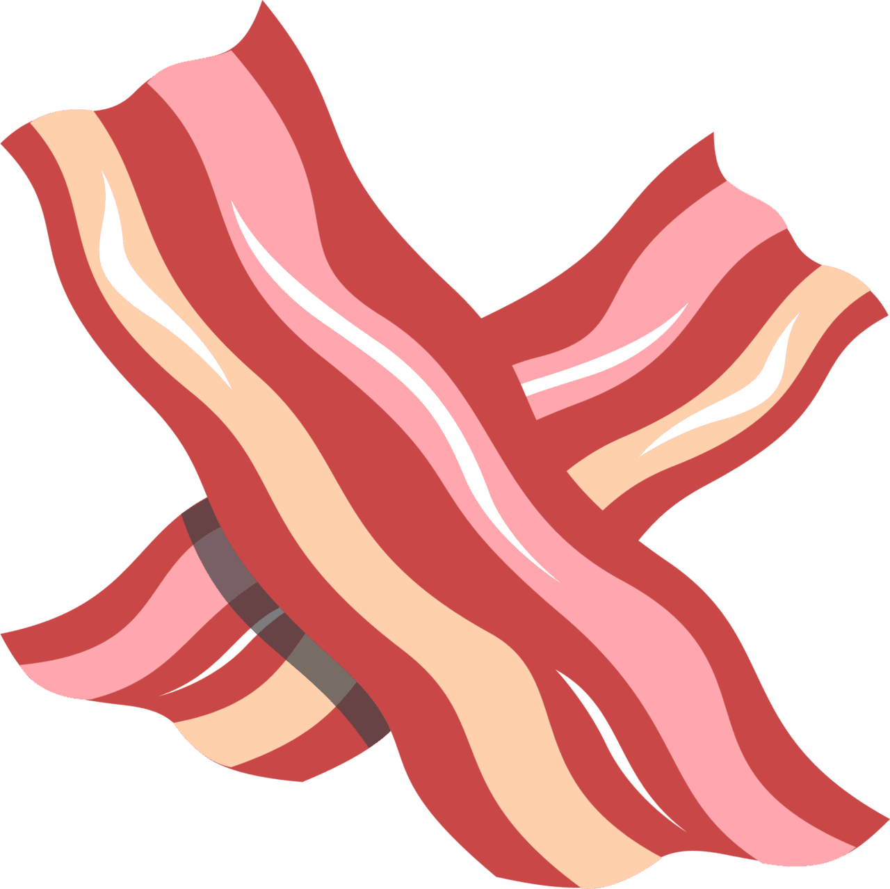 Bacon emoji for clipart background
