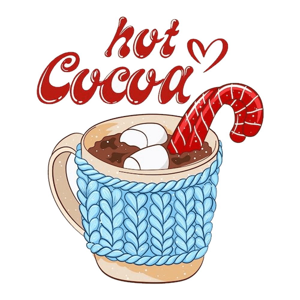 Hot cocoa clipart background