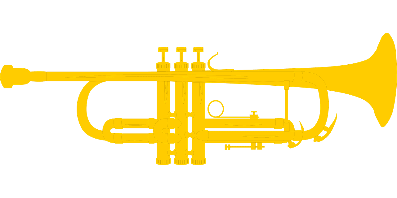 Trumpet bugle music vector graphic clipart