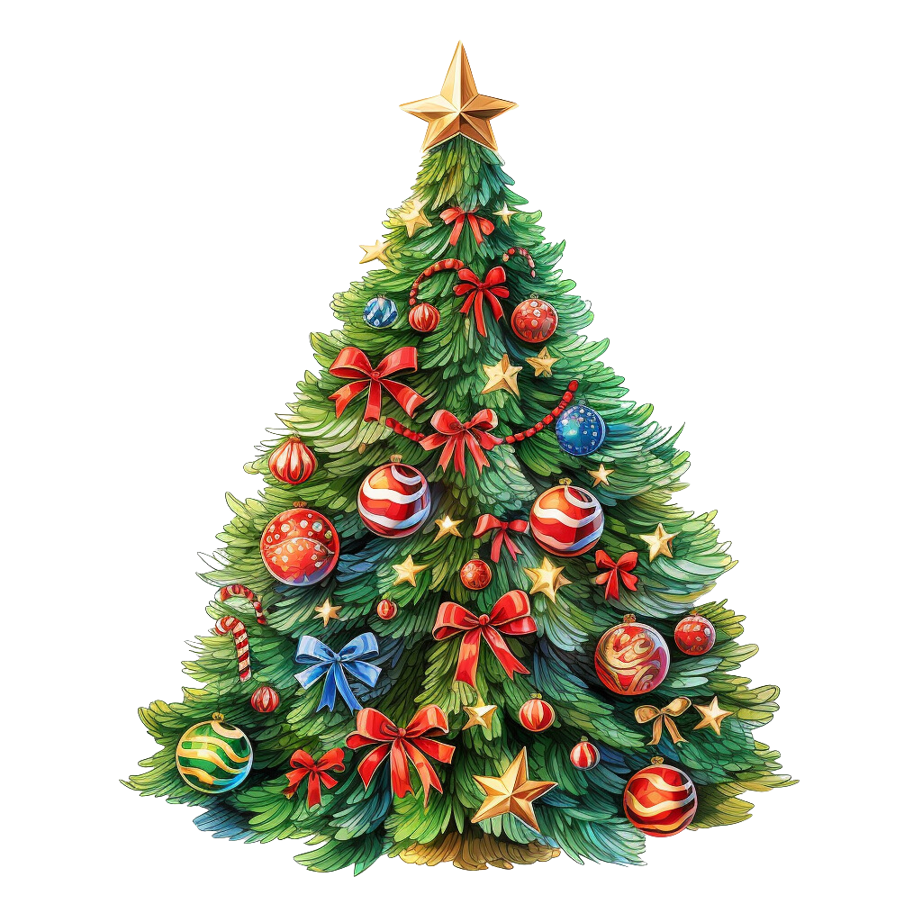 Christmas tree png cliparts vector