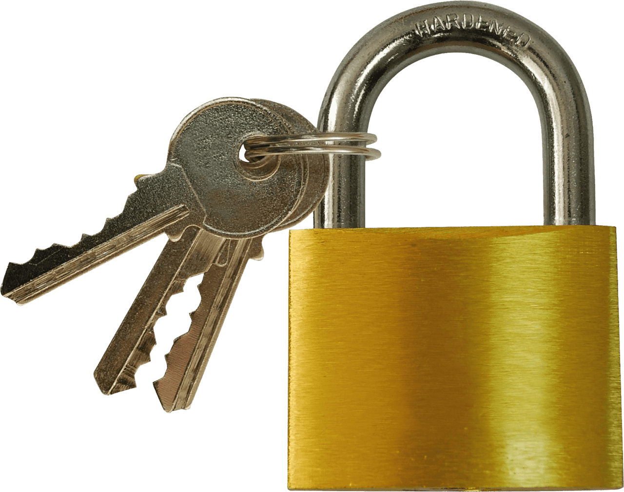 Pad lock and keys clipart logo