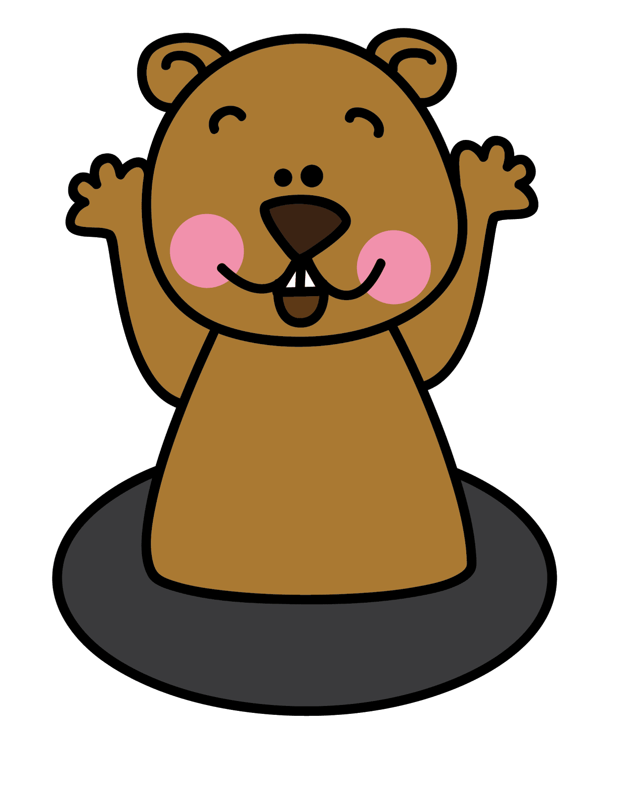 Clipart groundhog day image