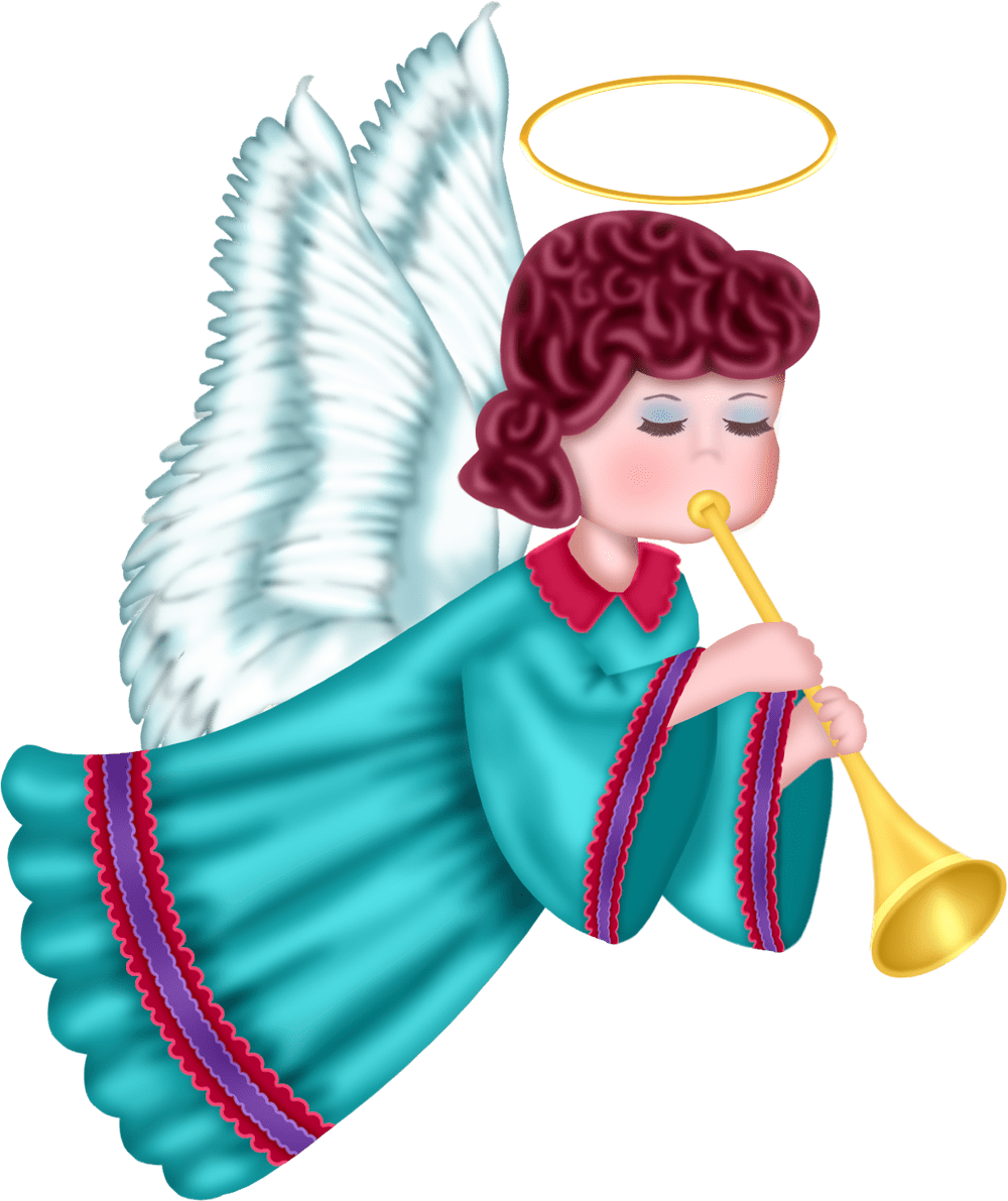 Trumpet angels clipart image