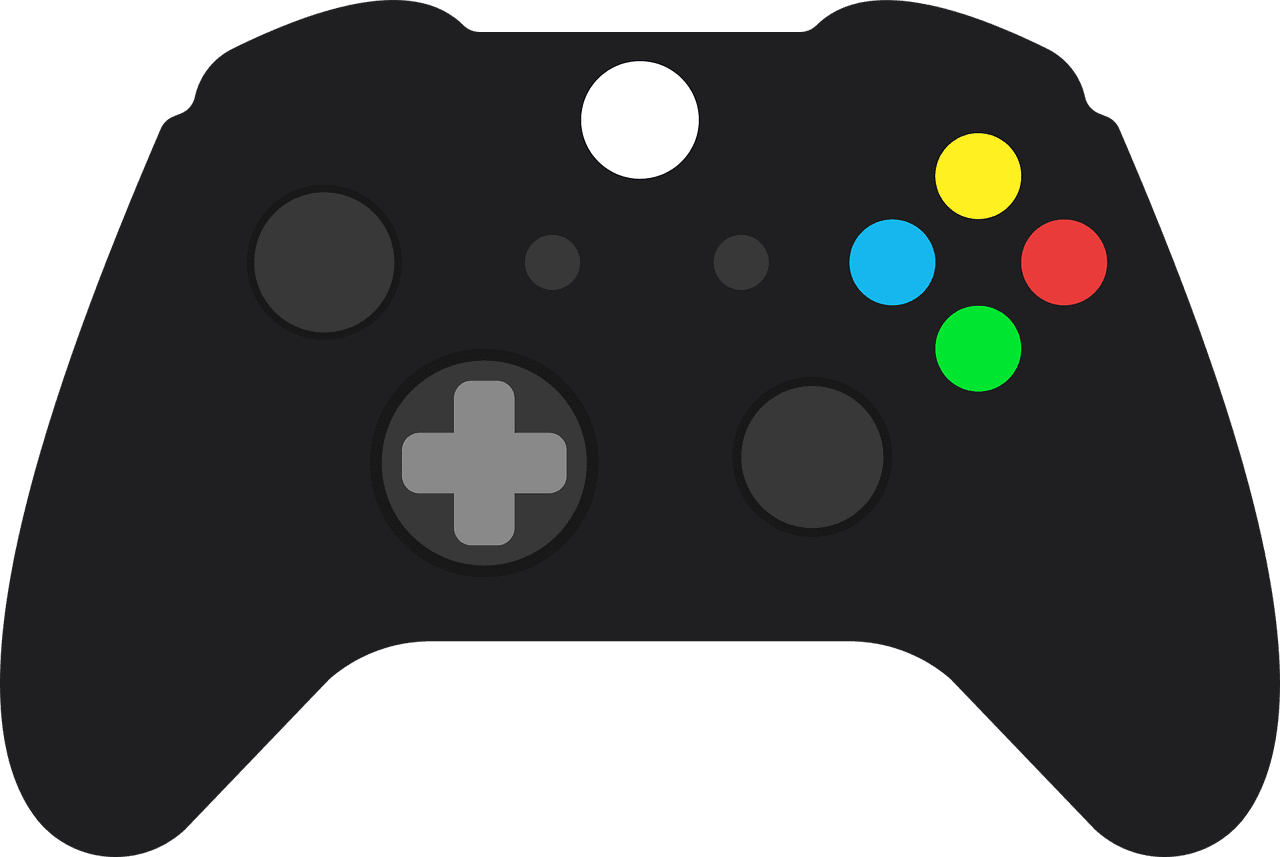 Video game controller gamepad xbox vector graphic clipart