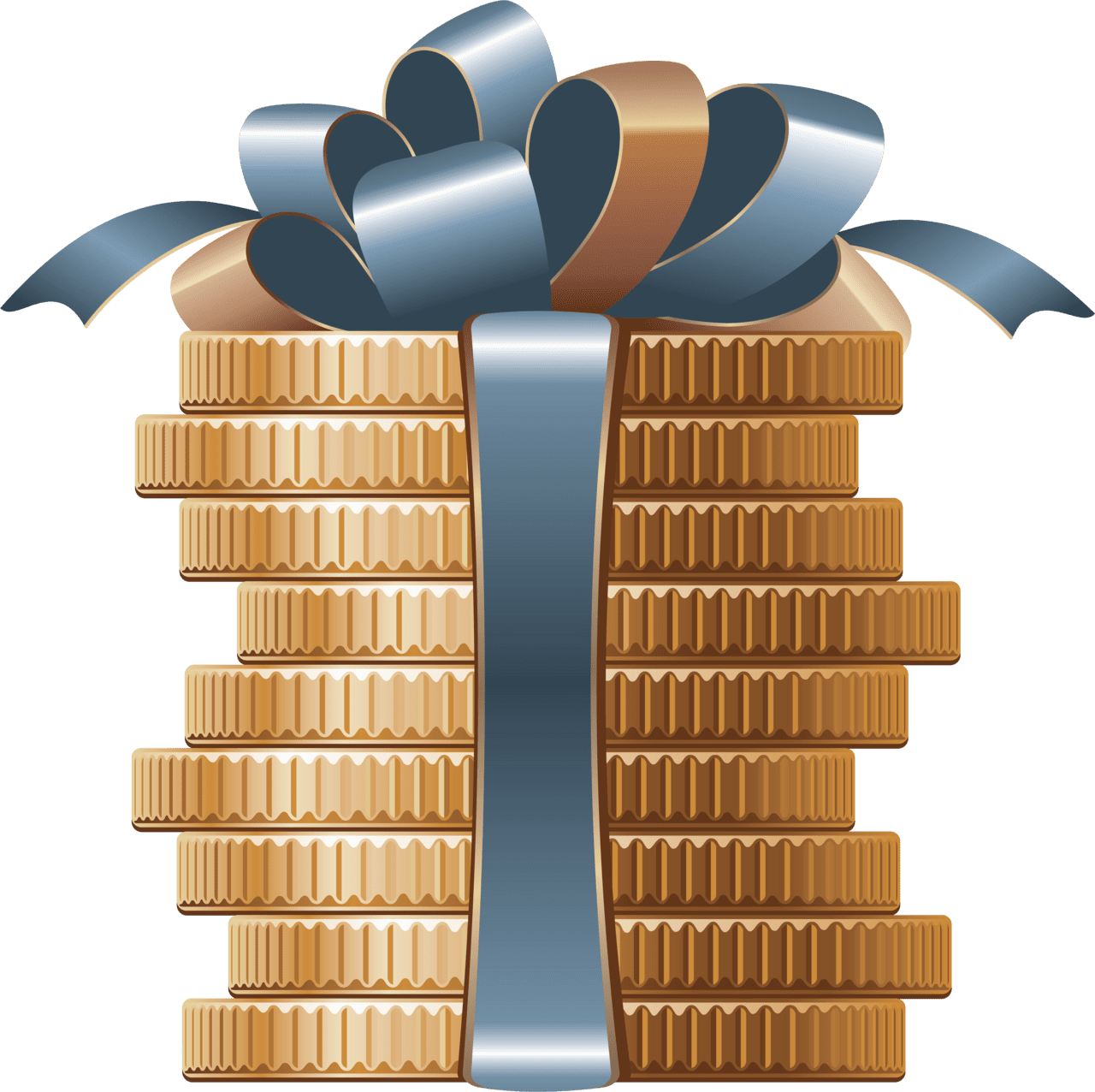 Coin clipart golden image with no background