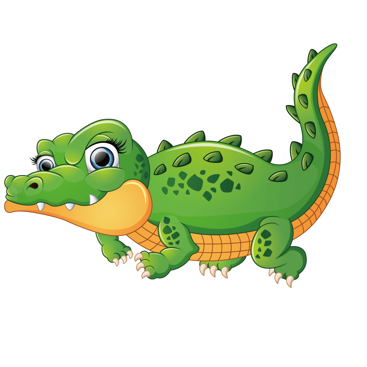 Crocodile pin page clipart picture 2