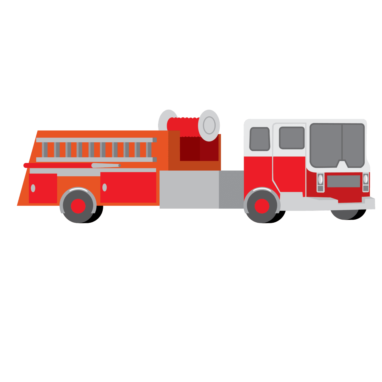 Firetruck pin page clipart free