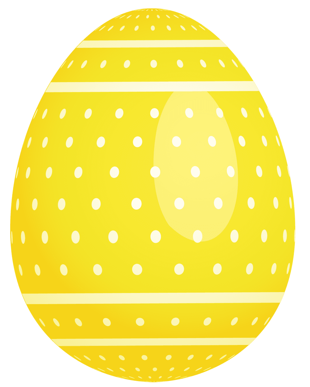 For egg yellow dotted easter picture clipart