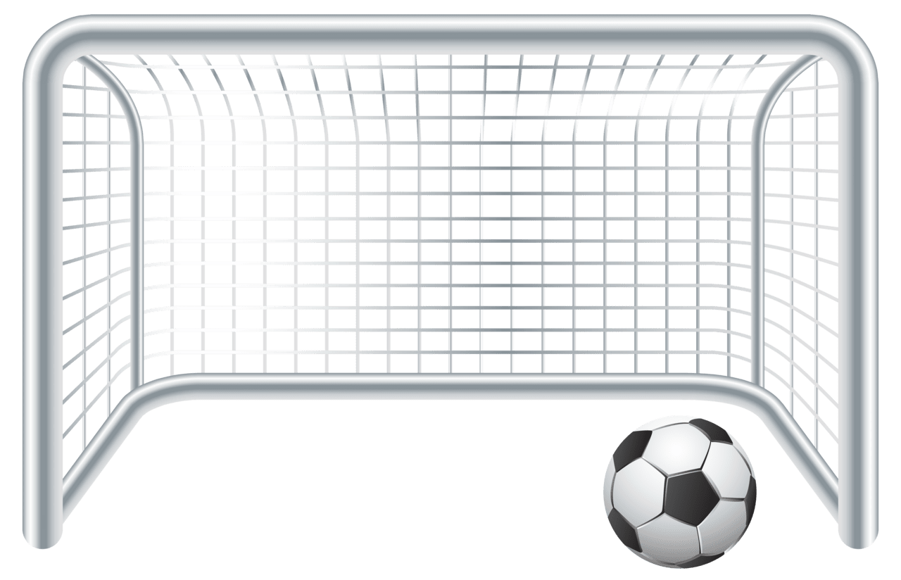 Soccer ball and goal gate clipart image high quality images