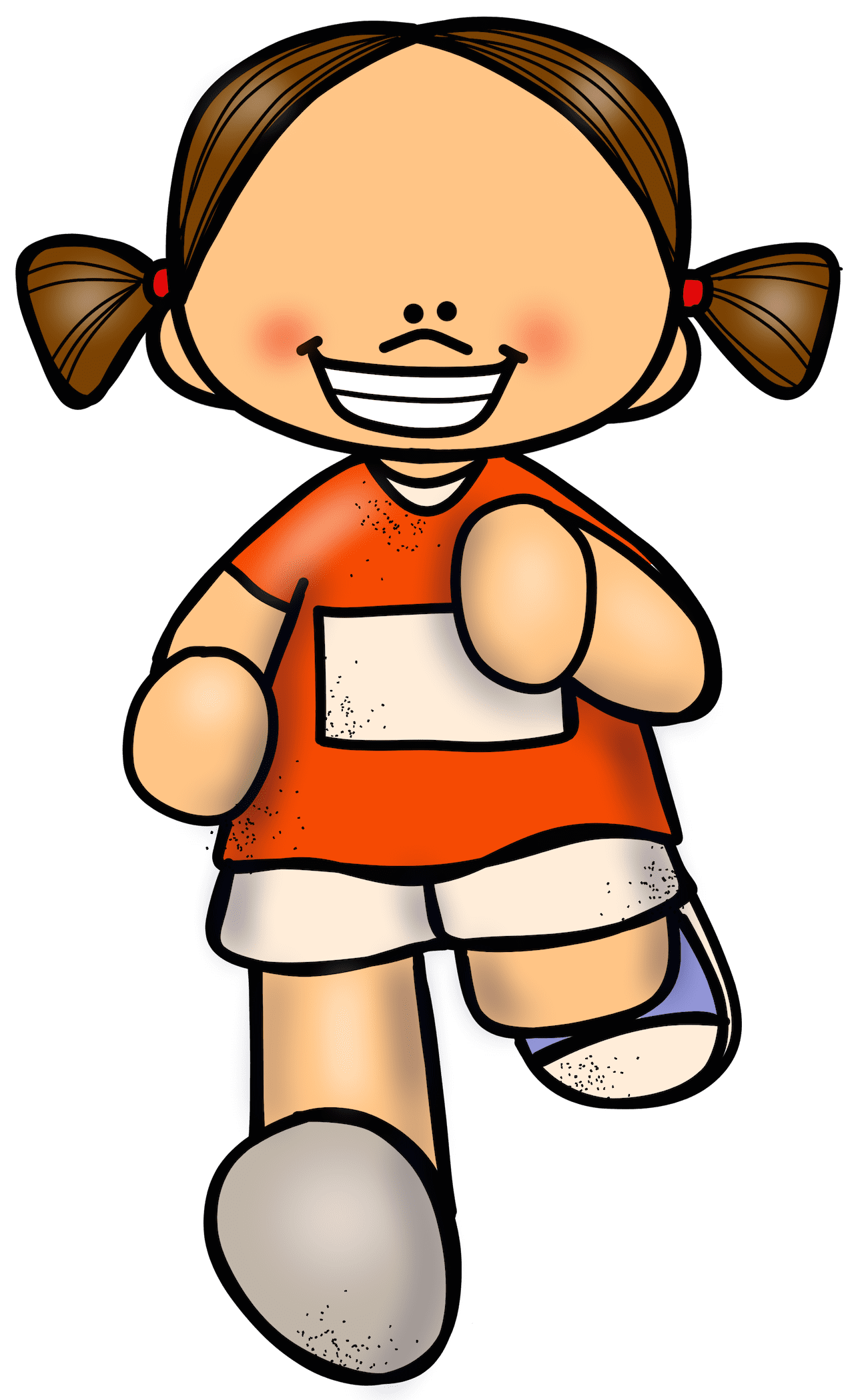 Runner pin page clipart vector