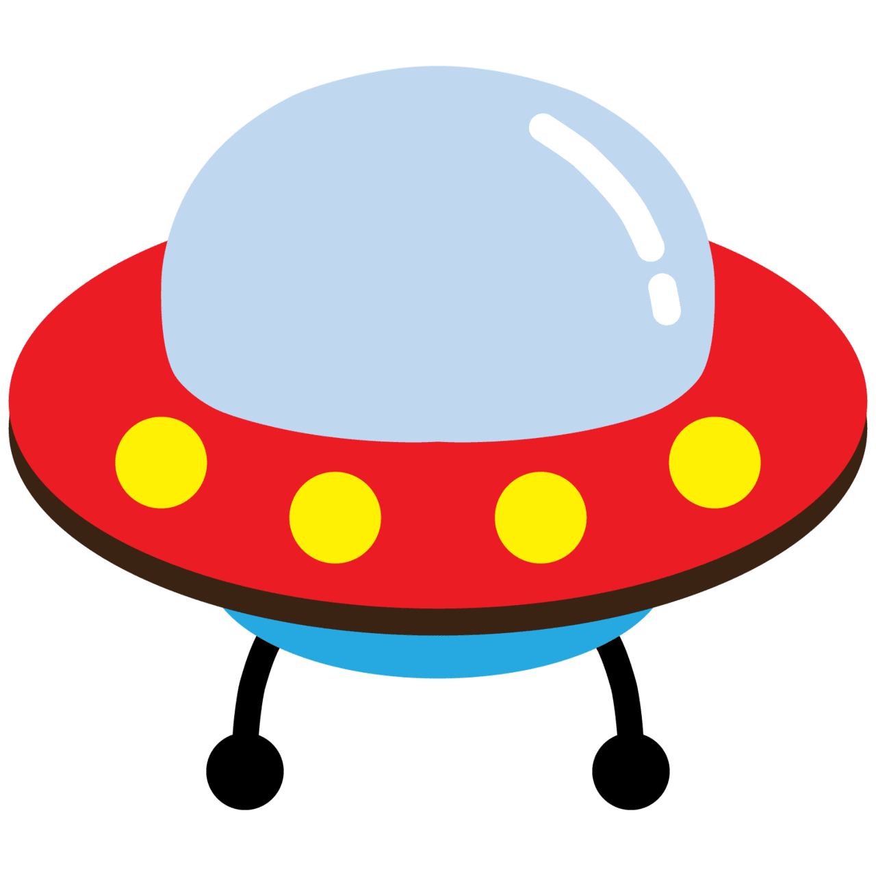 Ufo kit festa brinquedos imprimir te toda clipart vector