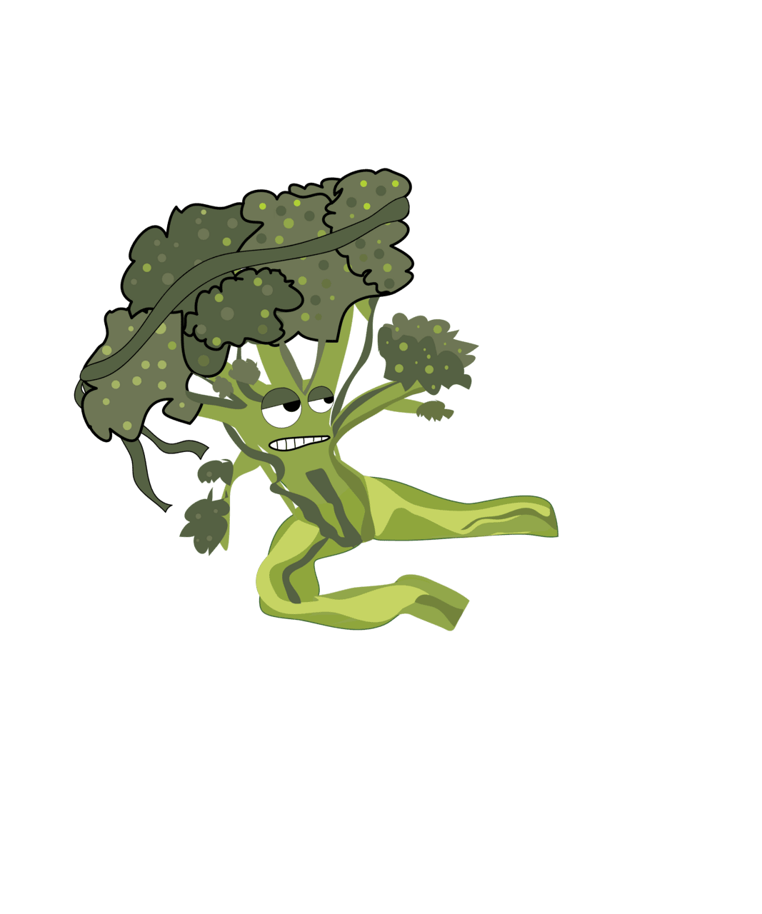 Broccoli kung fu brocc lee by animalcreations redbubble clipart vector