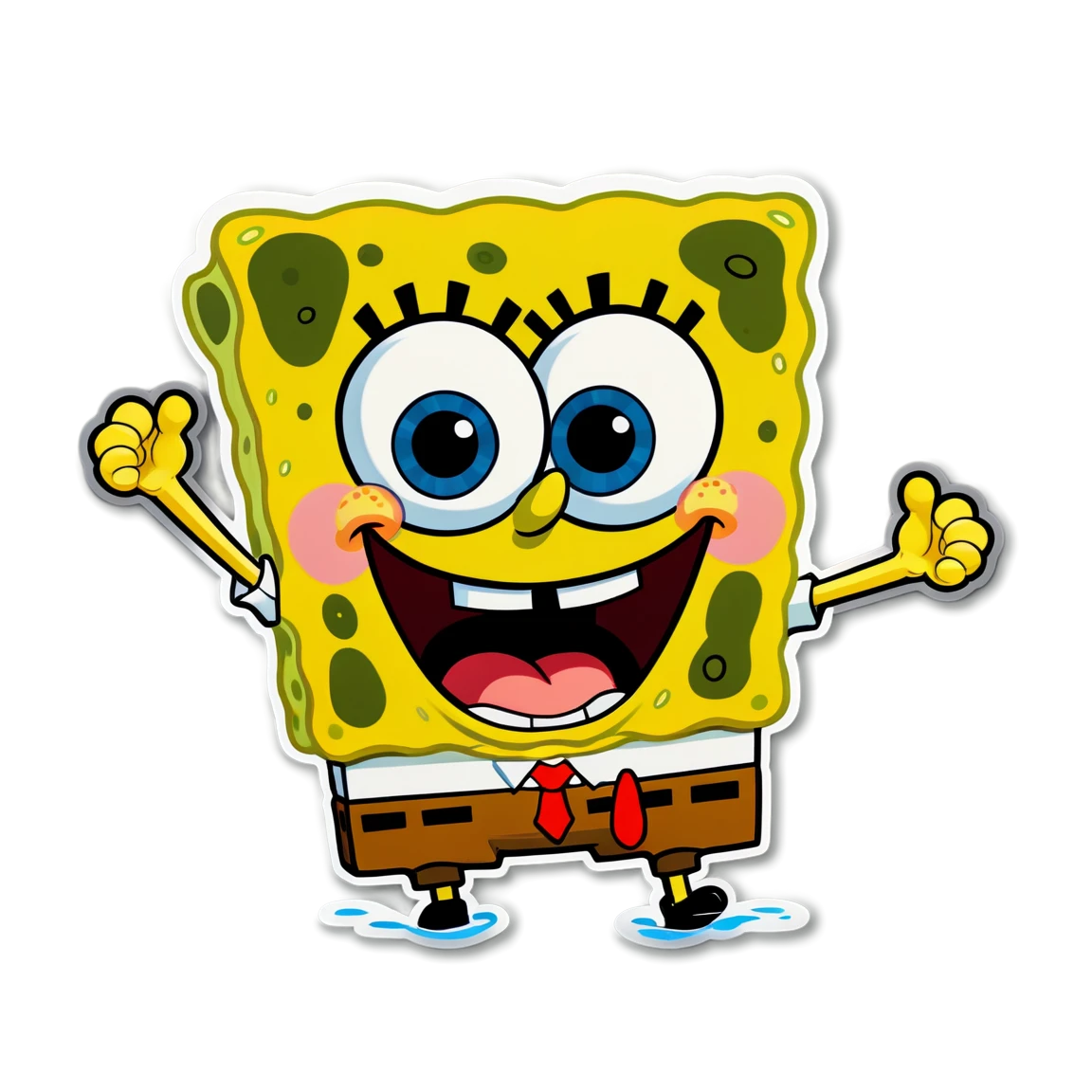 Spongebob stickers ai stickr clipart clip art