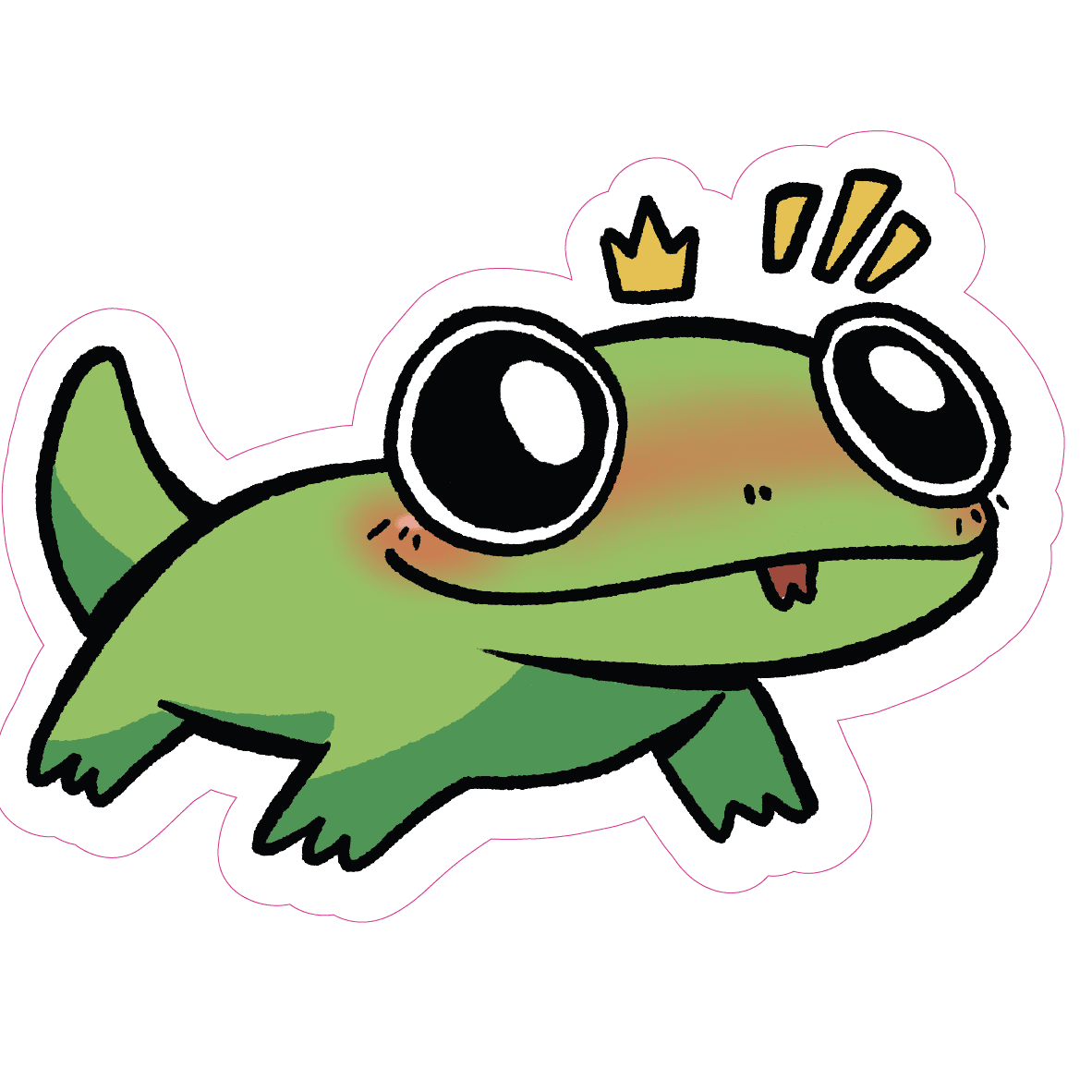 Lizard sticker clipart logo