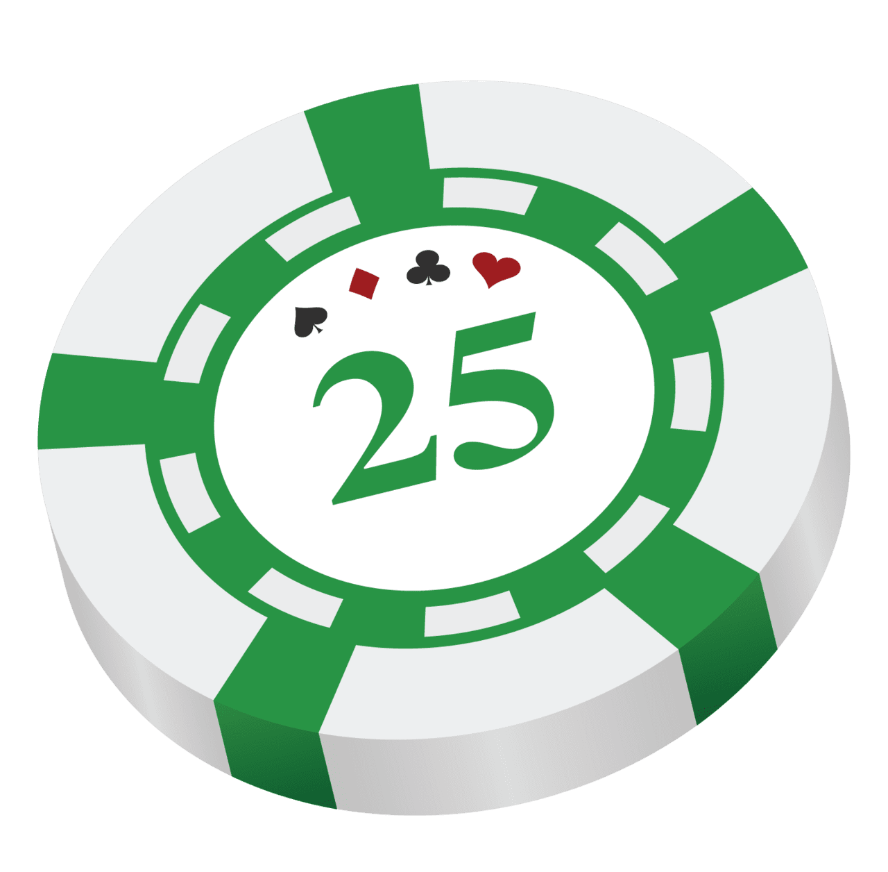 Coin poker chips clipart vector