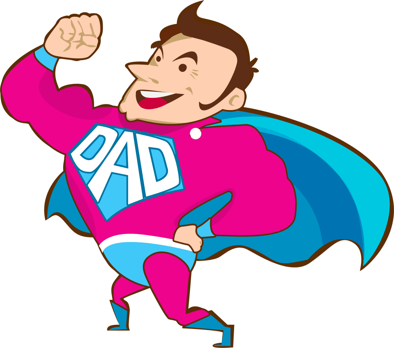 Big image super dad clipart