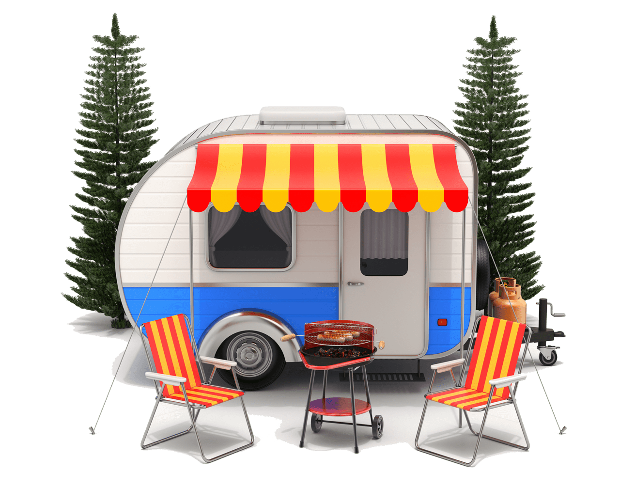 Camper pin page clipart picture