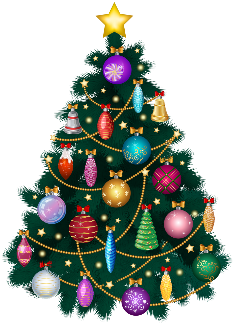 Christmas tree png deco clipart image