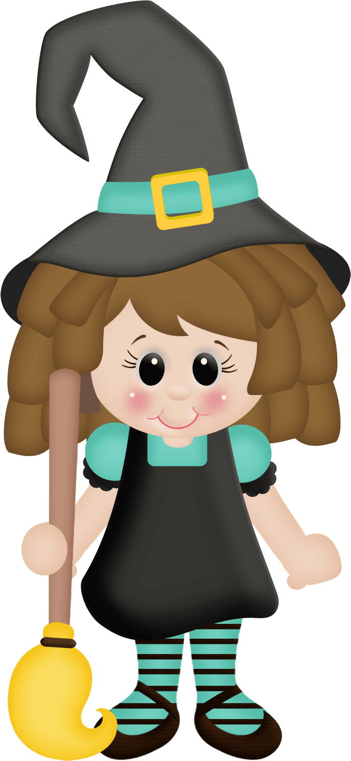 Witch hat pin page clipart image 2