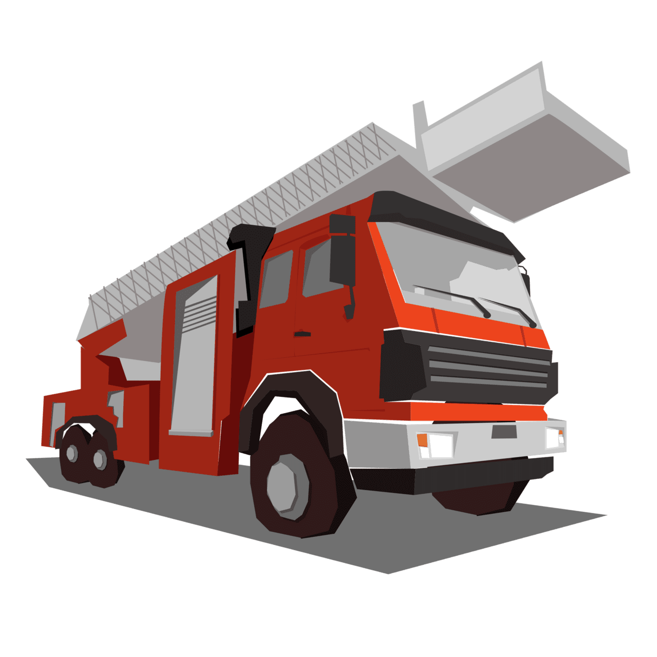 Firetruck fire truck cartoon elements cartoons and clipart image for 3