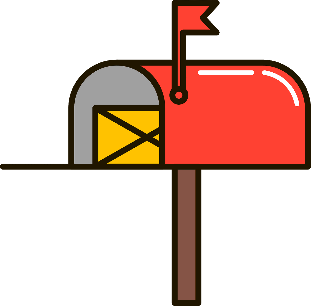 Mailbox vector clipart images 6