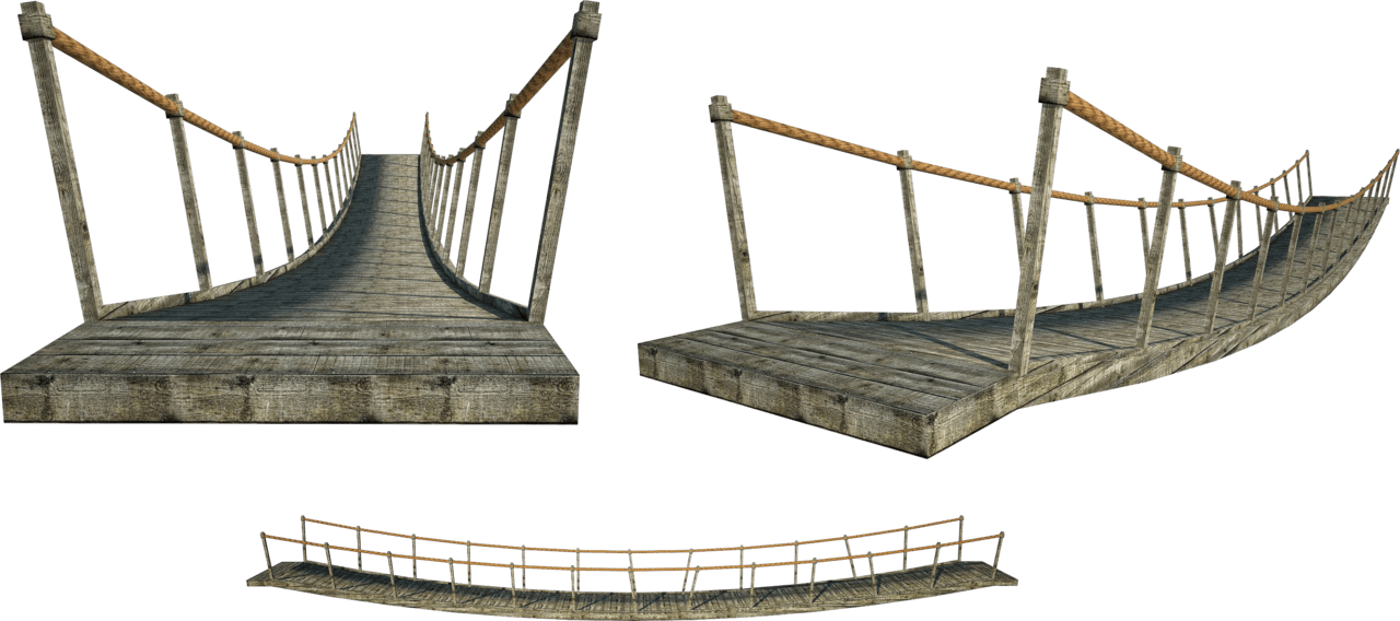 Wooden bridge image for clipart 3