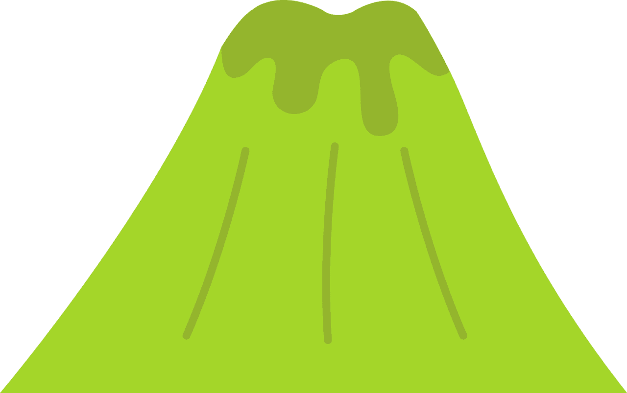 Volcano pin page clipart vector 2