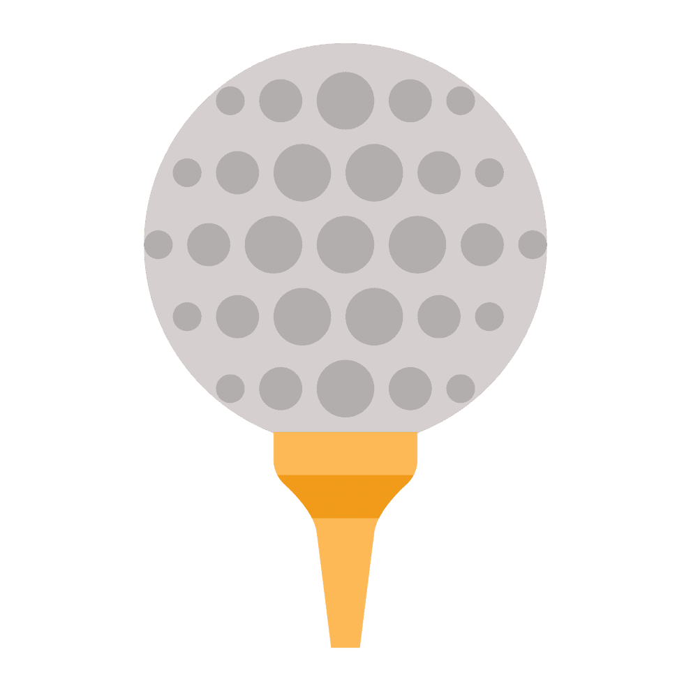 Golf ball vector image art clipart