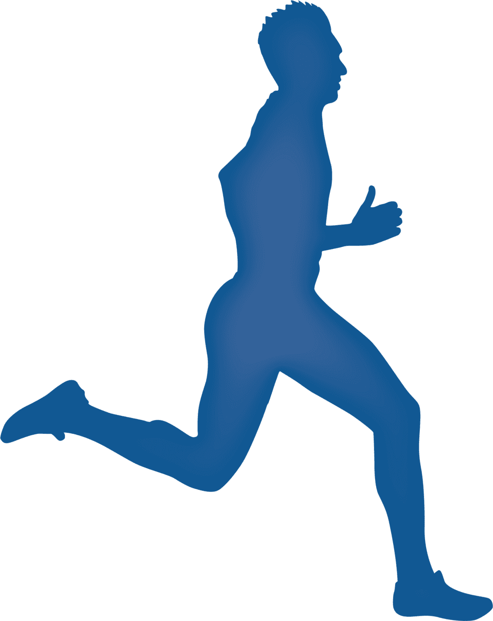 Runner legs clipart running man silhouettes image with no background