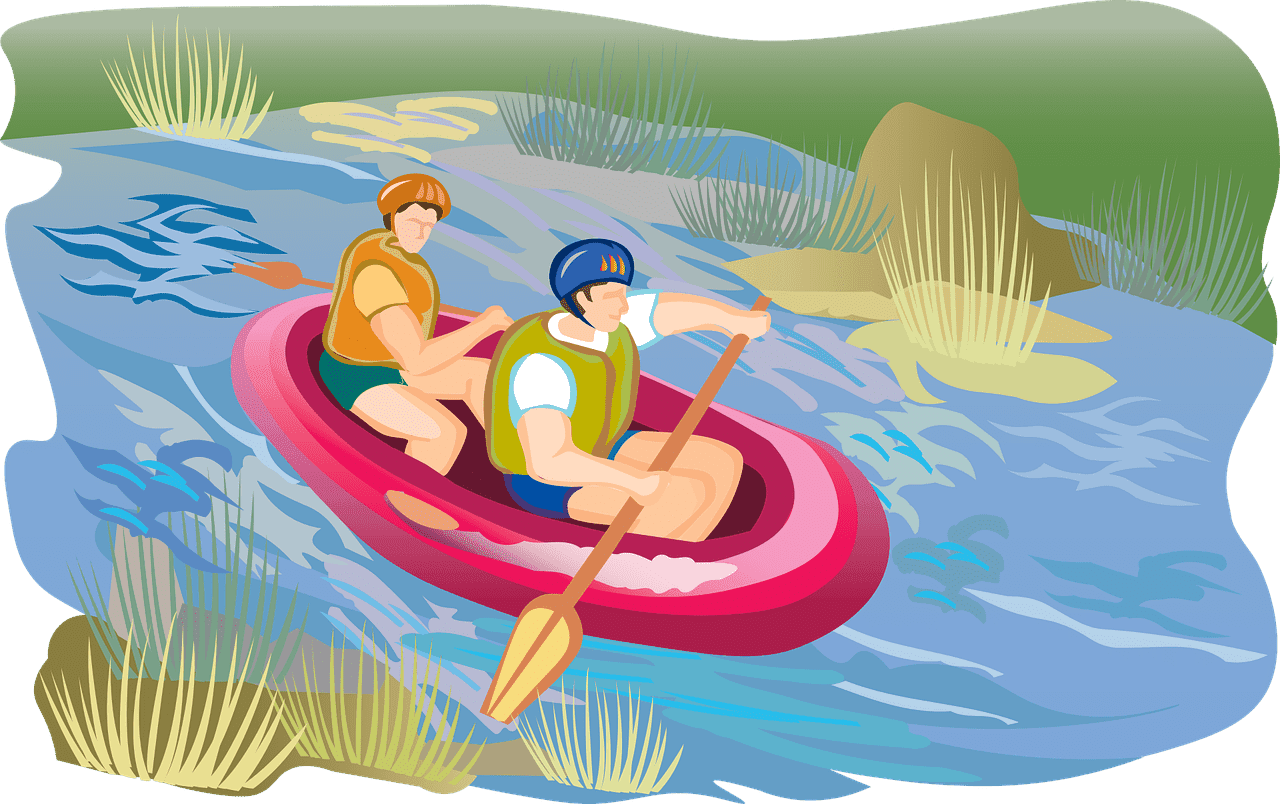 Kolad river raft clipart image