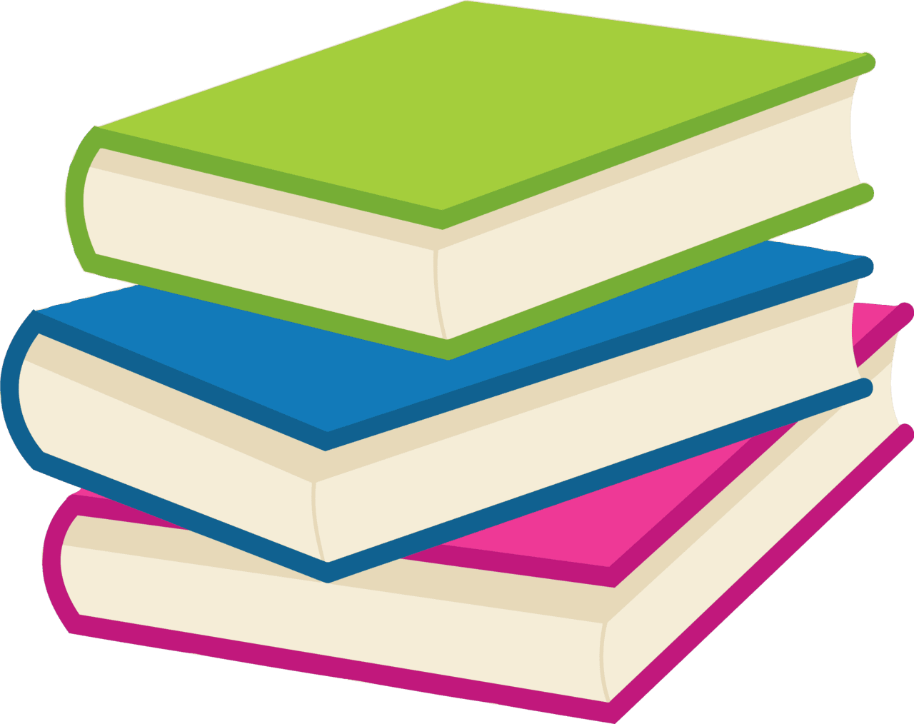 Stack of books clipart background