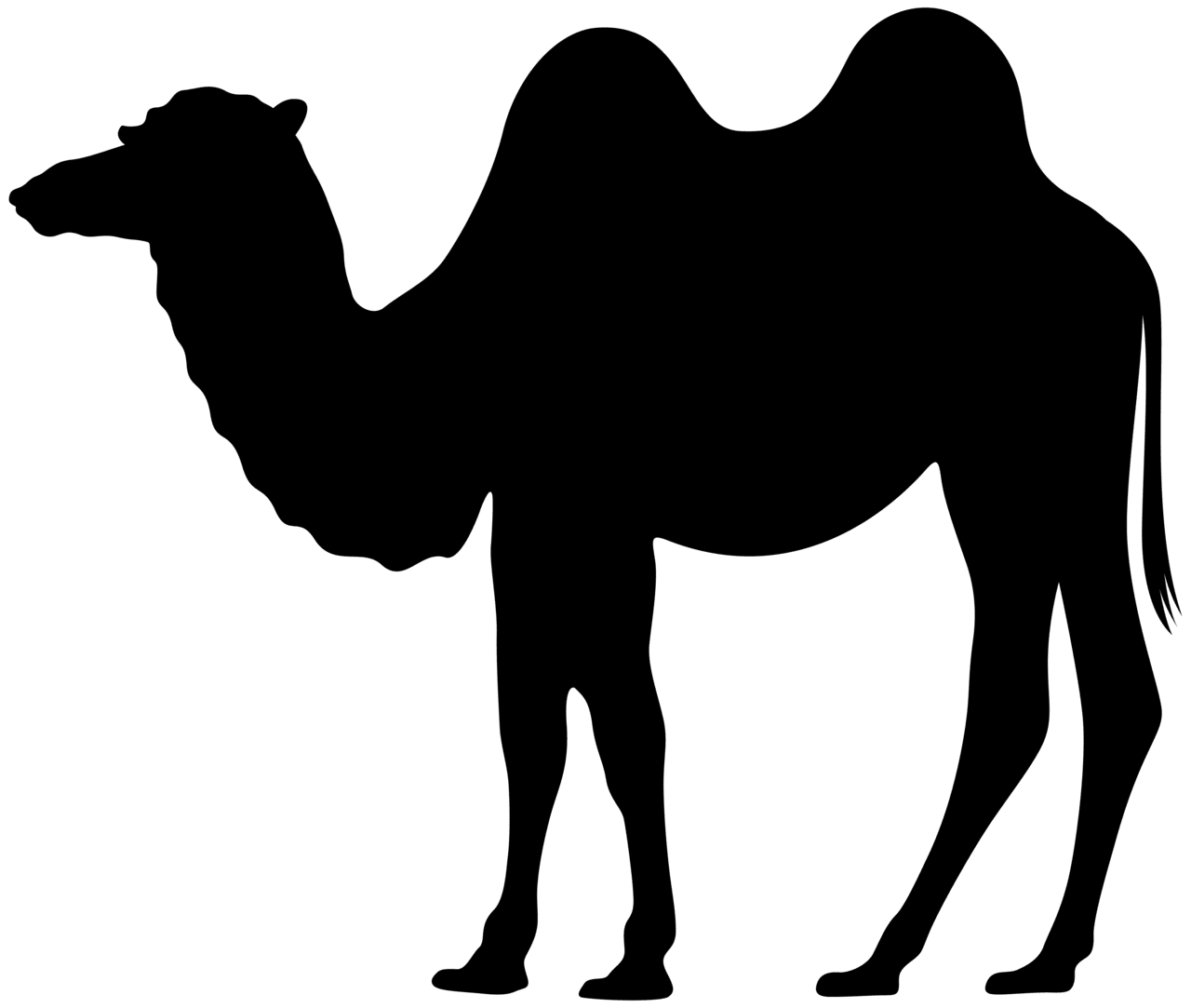 Camel pin page clipart transparent