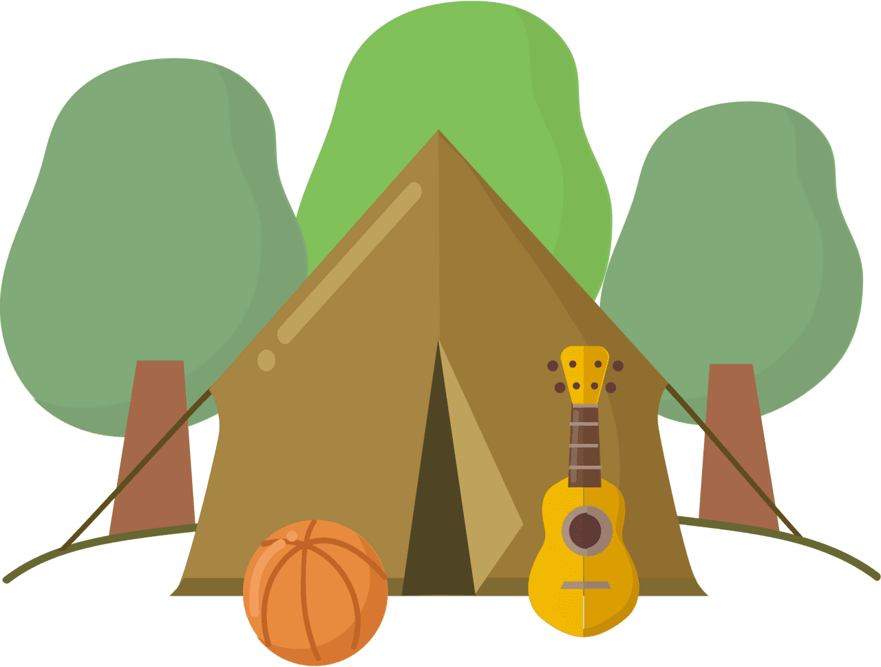 Summer camp vector clipart images 2