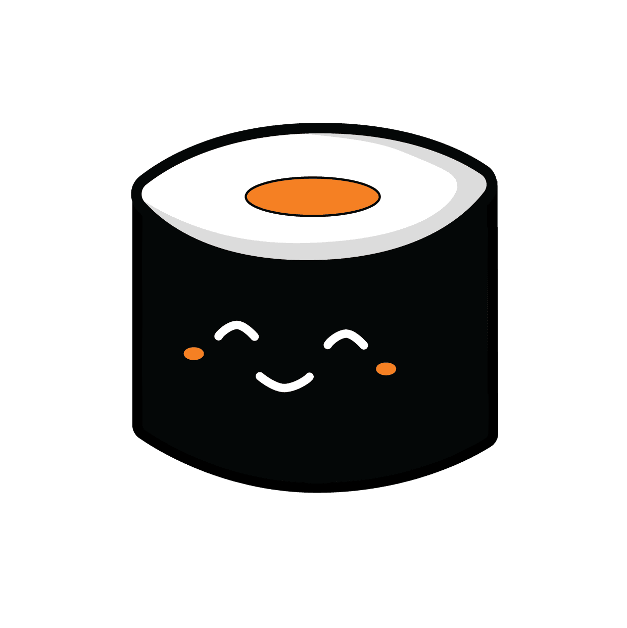 Sushi cute tekka roll clipart picture