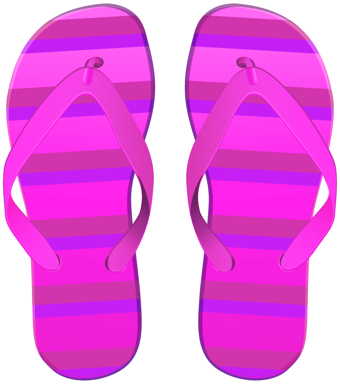 Pink beach flip flop clipart high quality images and