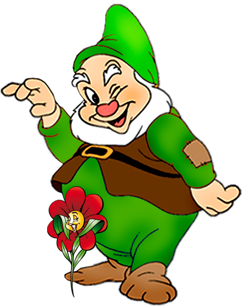 Funny dwarf clipart background