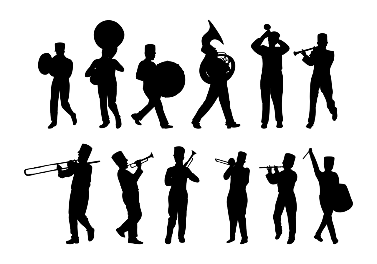 Trumpet pin page clipart background