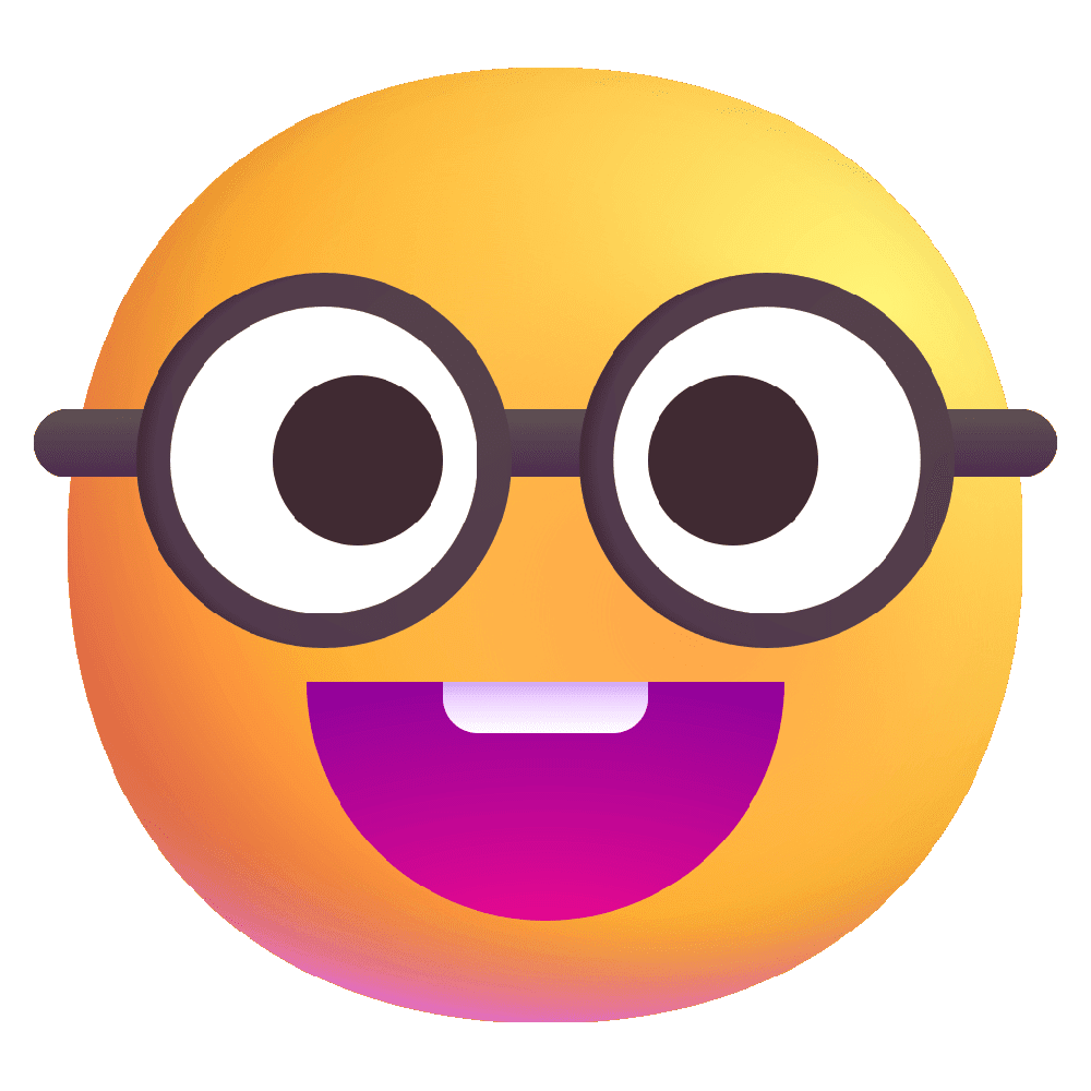 Nerd face emoji images hd photo clipart