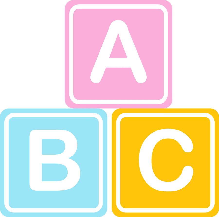 Abc pin page clipart transparent