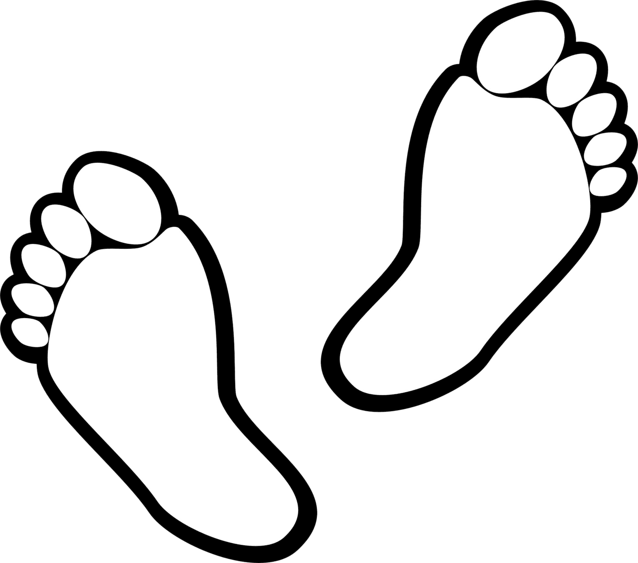 Footprint vector clipart images