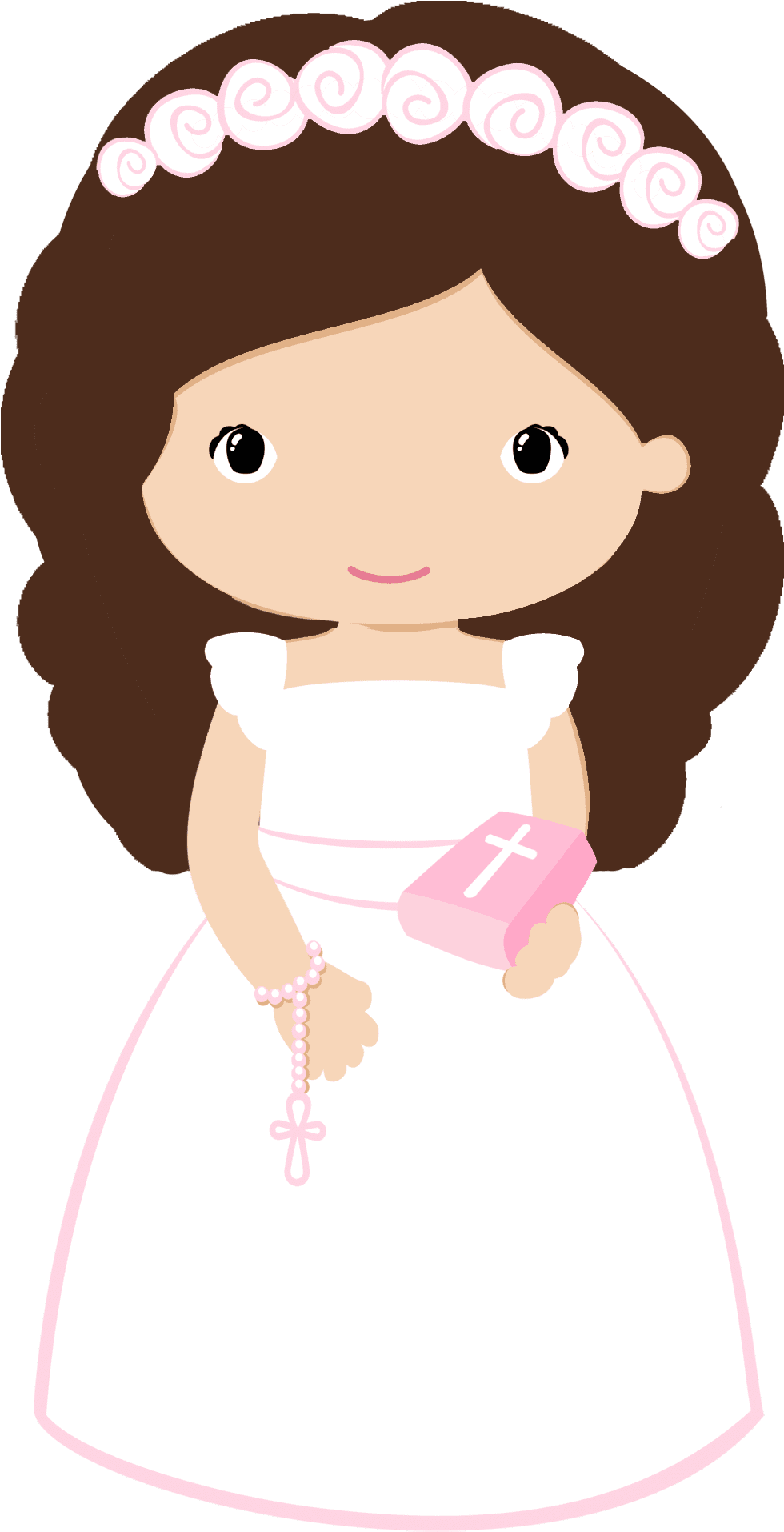 Baptism dress clipart vector images