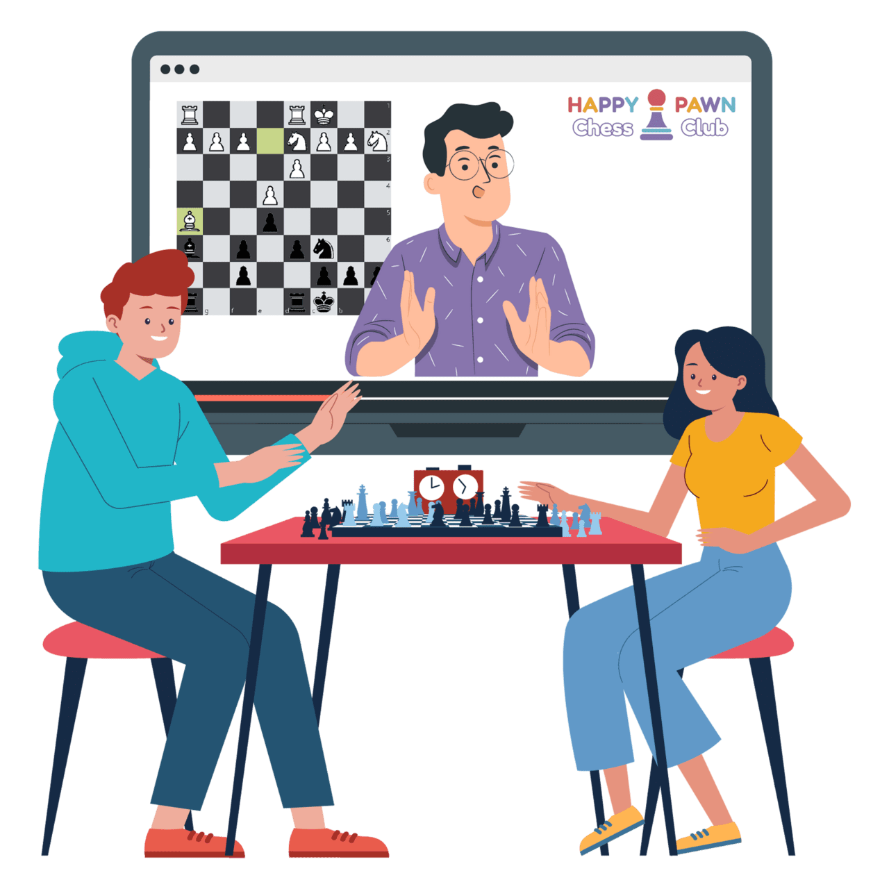 Board games happy pawn for parents chess made fun club in bangkok clipart picture