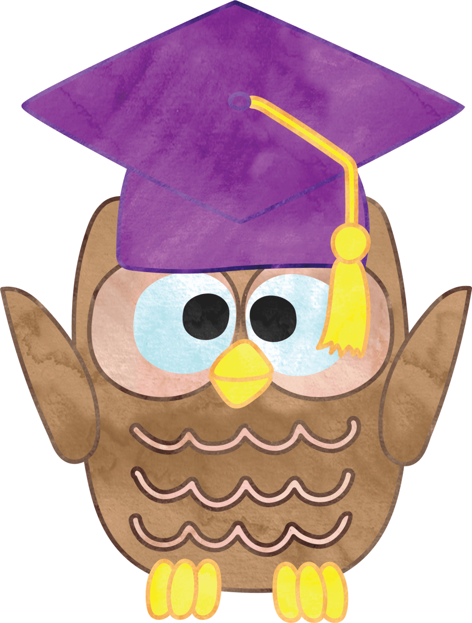 Grad cap pin page clipart image 3