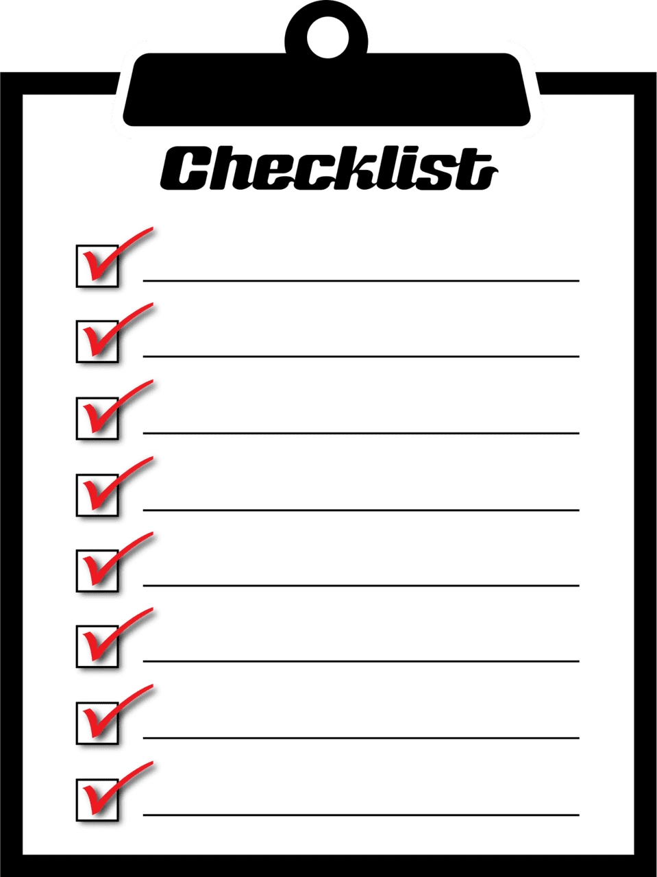 Checklist vector clipart images 2